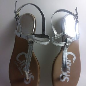 Slightly worn girls shoes